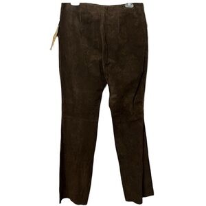 Vintage Brown Suede Leather Pants NWT